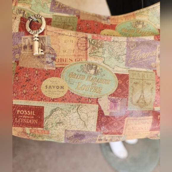 Fossil‎ Vos de London Leather Purse Retro Fossil Crossbody - Picture 4 of 13